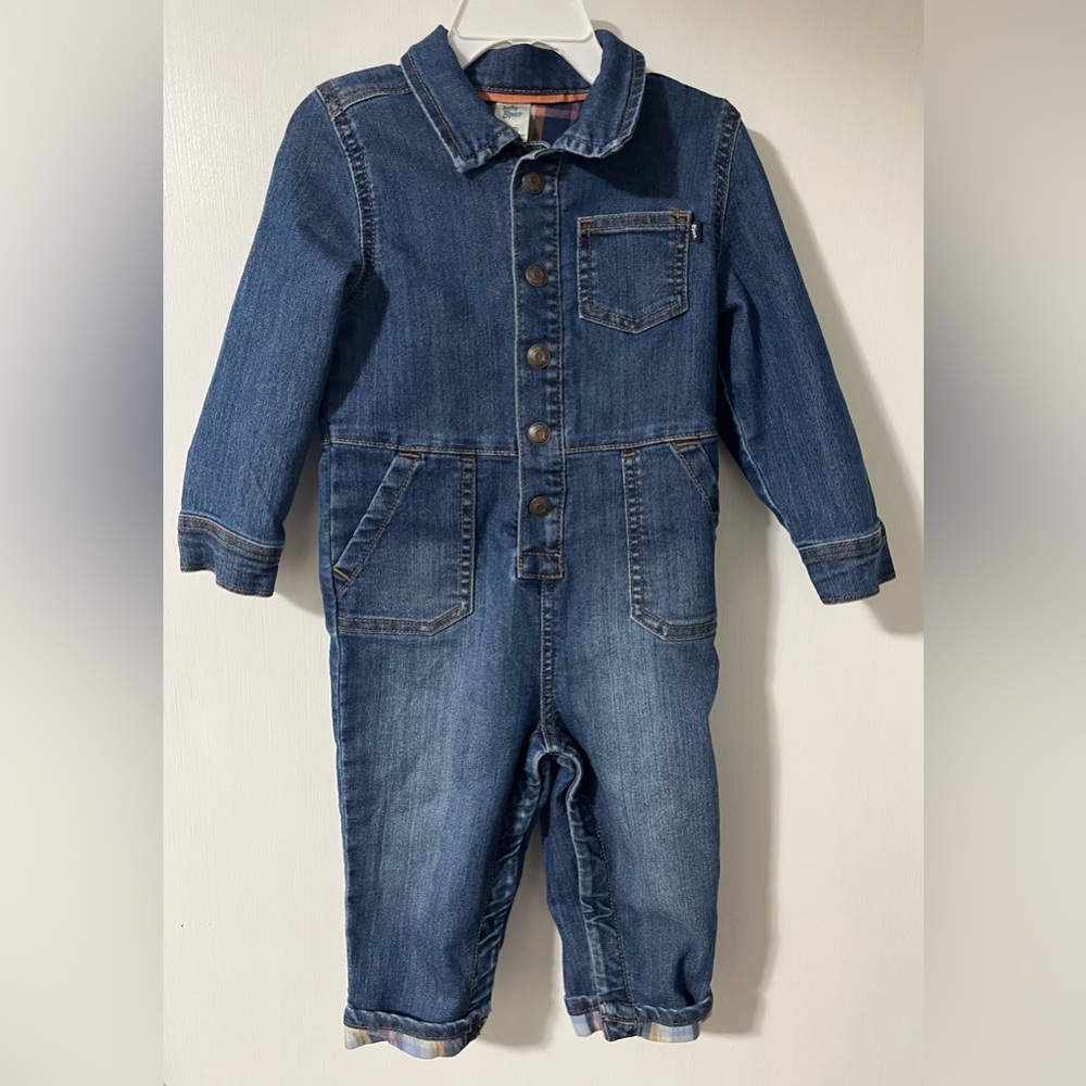 Baby Bgosh One Piece Denim Coverall